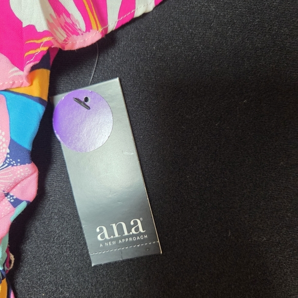 a.n.a Floral Tropical Print Dress Size Small Nwt Off Shoulder Flirty Fun Dress - Picture 5 of 9